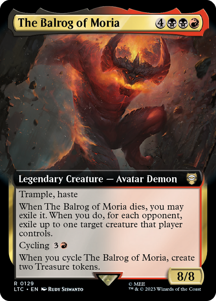 The Balrog of Moria (Extended Art) [The Lord of the Rings: Tales of Middle-Earth Commander] | Empire Gaming NC