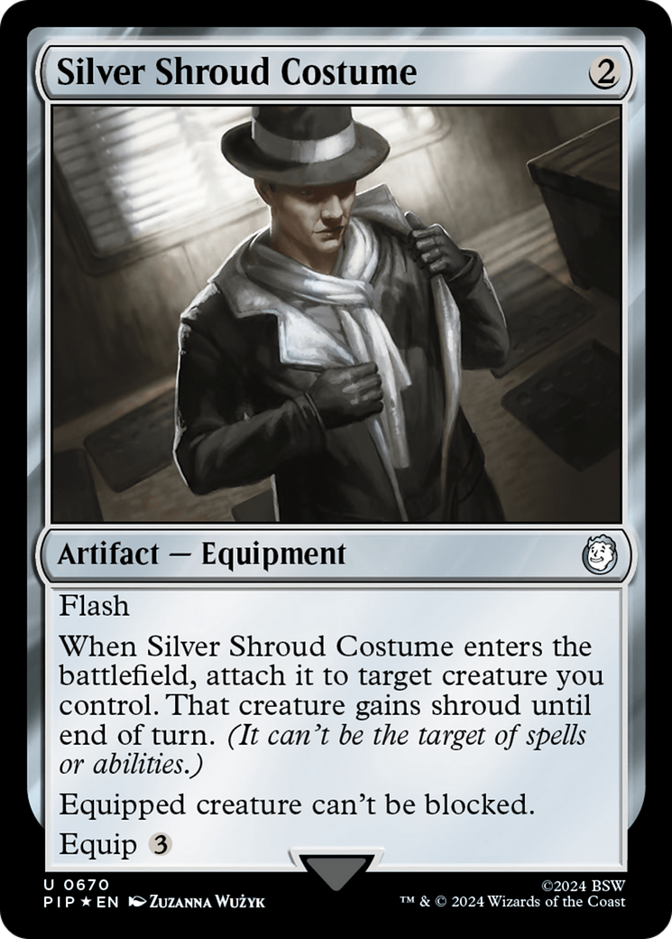 Silver Shroud Costume (Surge Foil) [Fallout] | Empire Gaming NC
