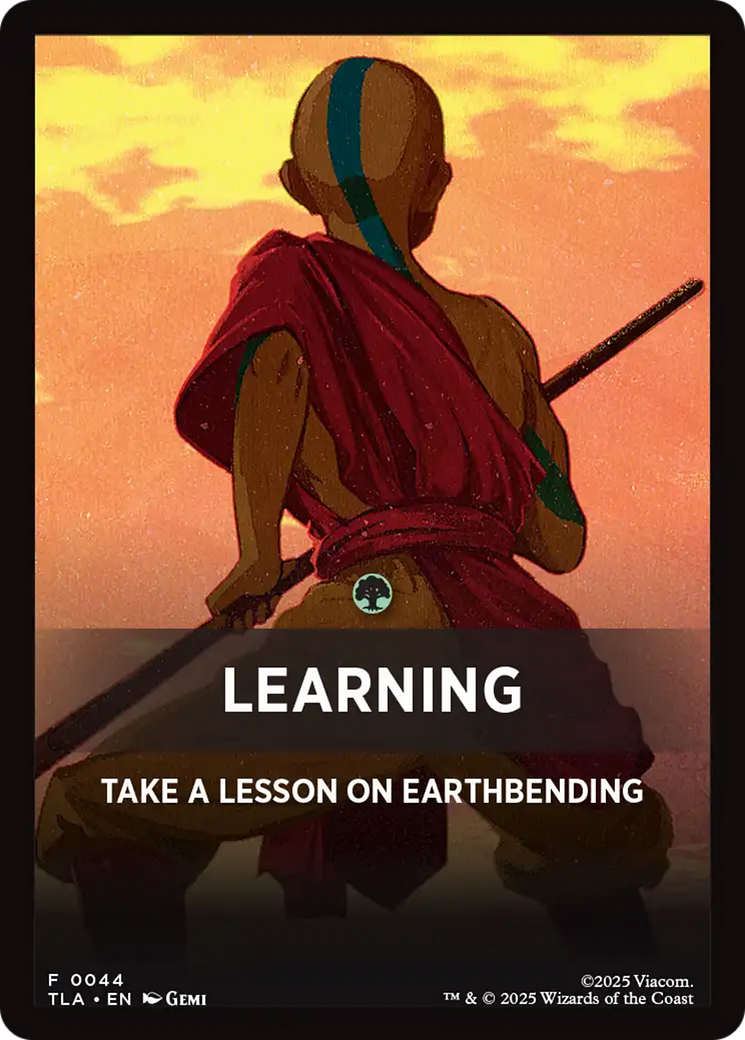 Learning Theme Card [Avatar: The Last Airbender Tokens] | Empire Gaming NC