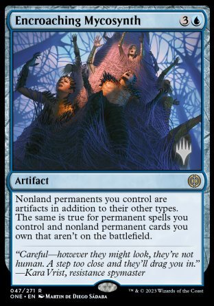 Encroaching Mycosynth (Promo Pack) [Phyrexia: All Will Be One Promos] | Empire Gaming NC