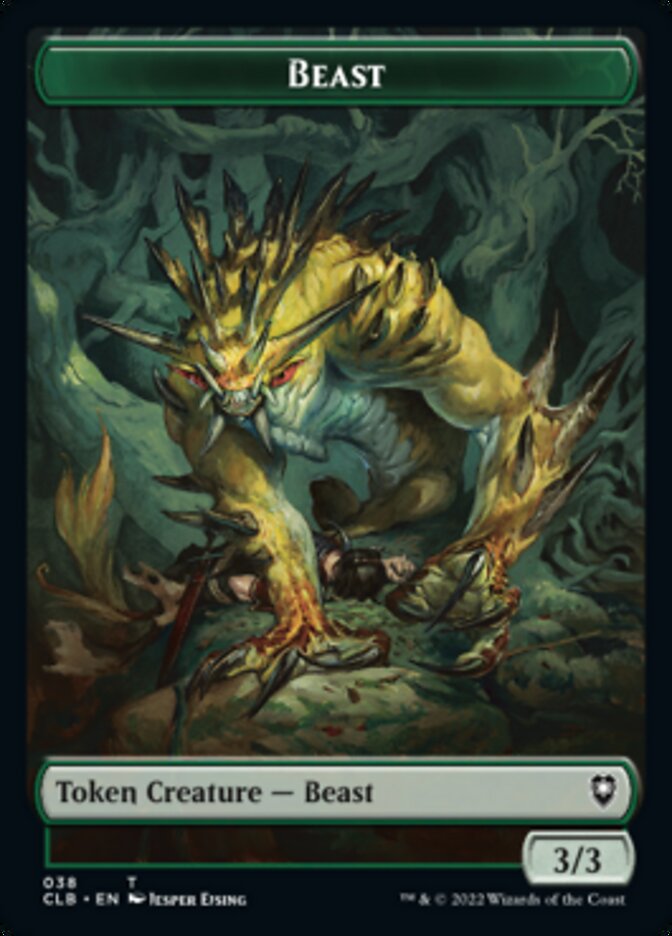 Satyr // Beast Double-Sided Token [Commander Legends: Battle for Baldur's Gate Tokens] | Empire Gaming NC