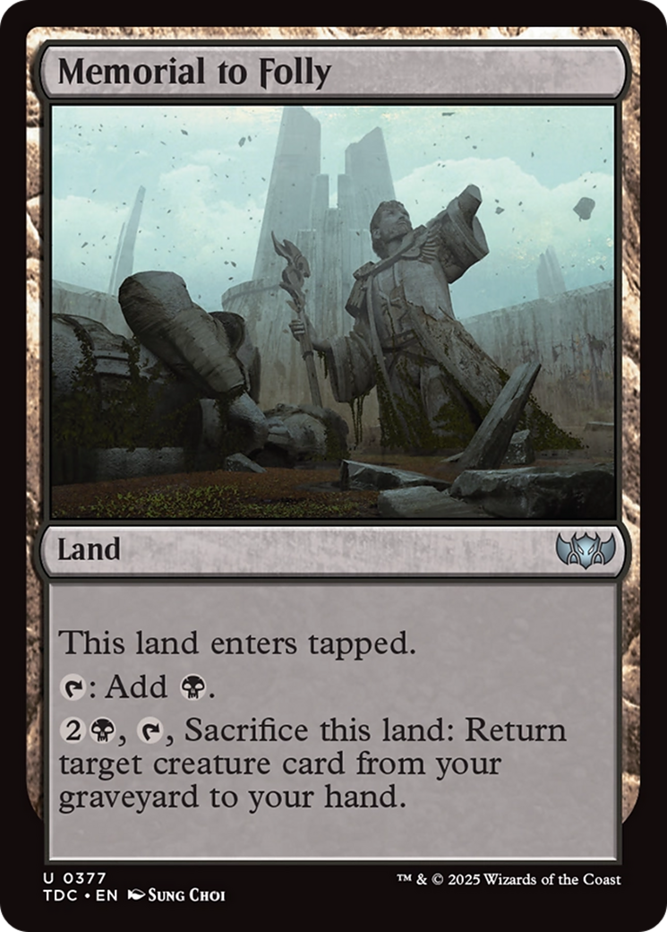 Memorial to Folly [Tarkir: Dragonstorm Commander] | Empire Gaming NC