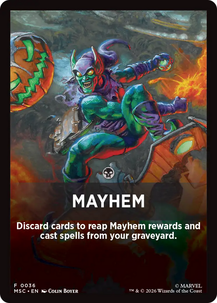 Mayhem Theme Card [Marvel Super Heroes Commander] | Empire Gaming NC