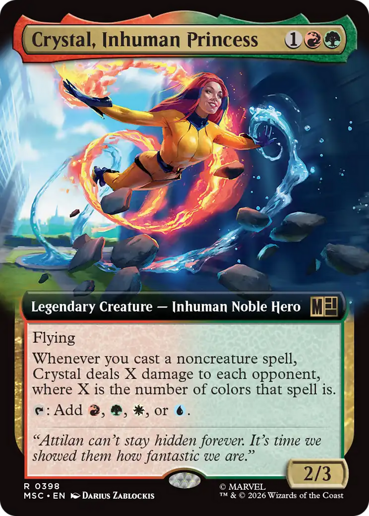 Crystal, Inhuman Princess (Extended Art) [Marvel Super Heroes Commander] | Empire Gaming NC