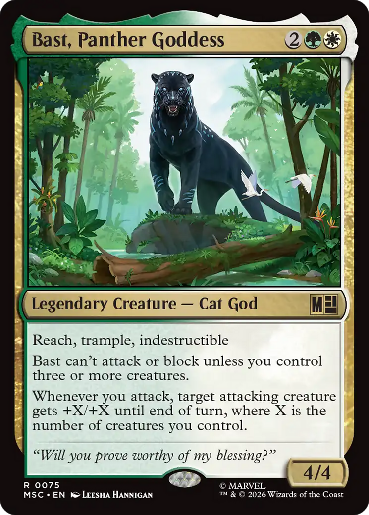 Bast, Panther Goddess (Surge Foil) [Marvel Super Heroes Commander] | Empire Gaming NC