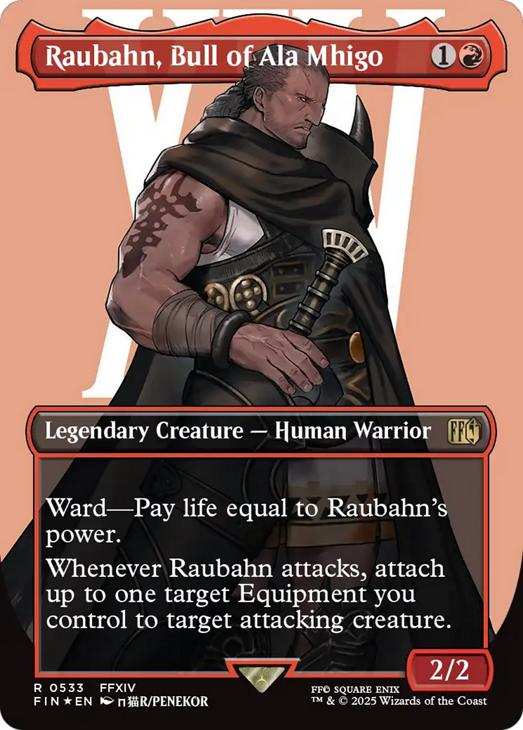Raubahn, Bull of Ala Mhigo (Borderless) (Surge Foil) [FINAL FANTASY] | Empire Gaming NC