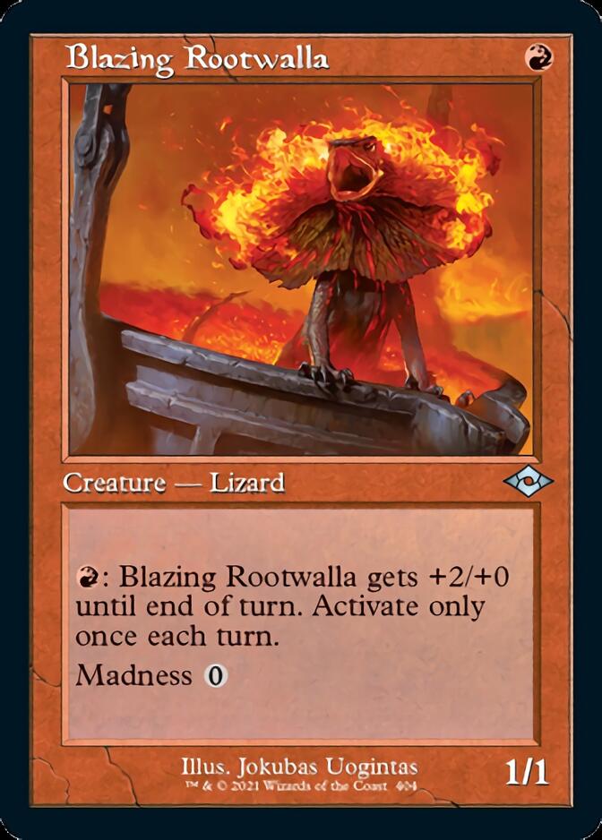 Blazing Rootwalla (Retro Foil Etched) [Modern Horizons 2] | Empire Gaming NC