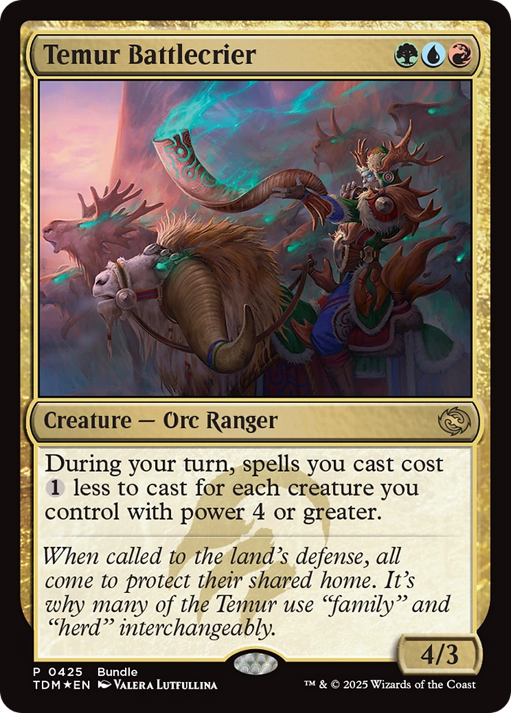 Temur Battlecrier (Bundle) [Tarkir: Dragonstorm Promos] | Empire Gaming NC