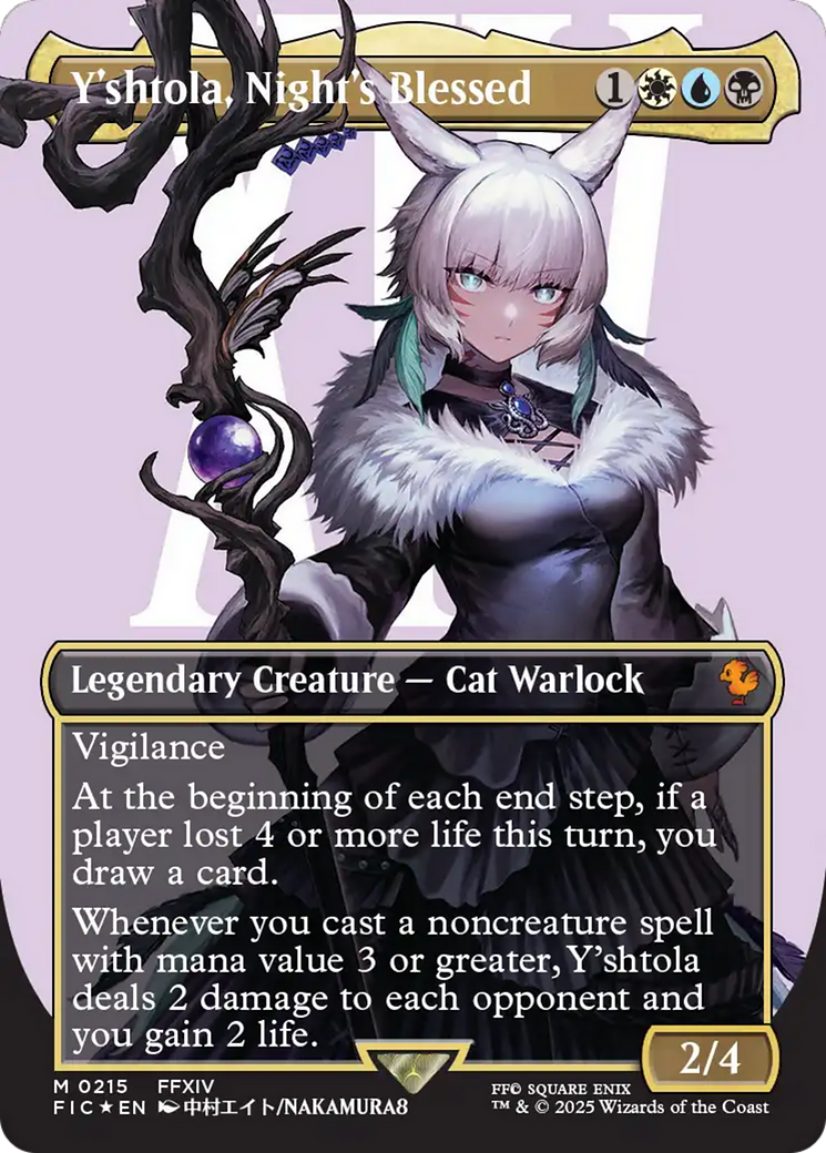Y'shtola, Night's Blessed (Borderless) (Surge Foil) [FINAL FANTASY Commander] | Empire Gaming NC