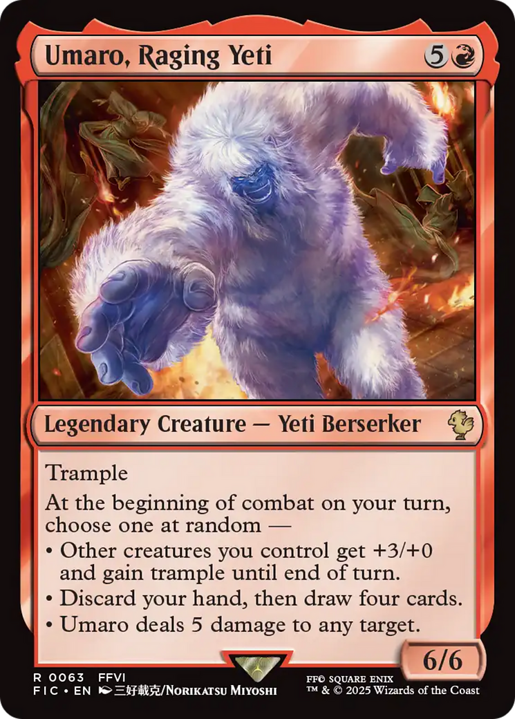 Umaro, Raging Yeti [FINAL FANTASY Commander] | Empire Gaming NC