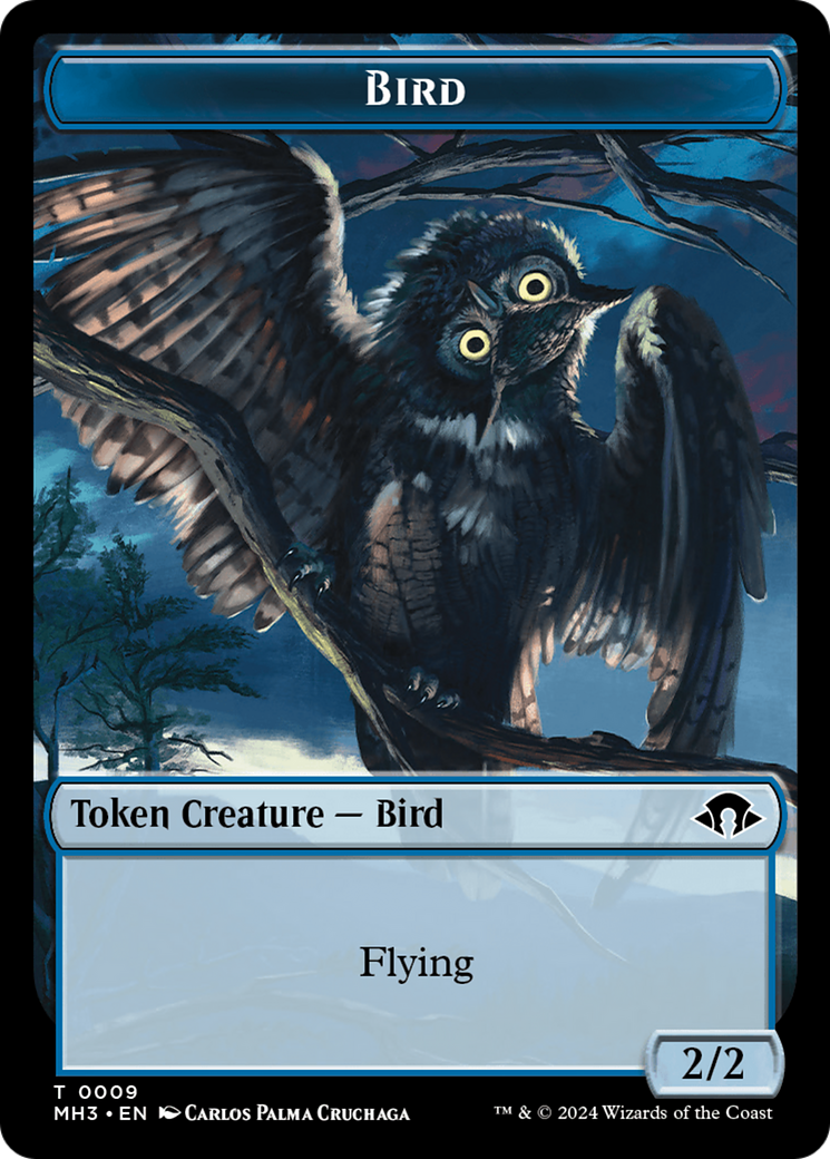 Eldrazi Spawn // Bird Double-Sided Token [Modern Horizons 3 Tokens] | Empire Gaming NC