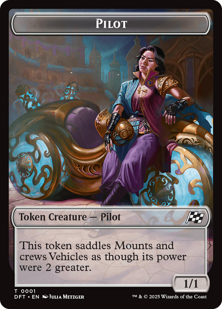 Vehicle // Pilot Double-Sided Token [Aetherdrift Tokens] | Empire Gaming NC