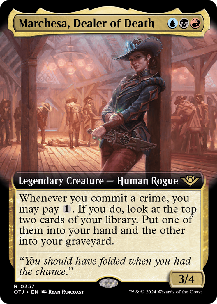 Marchesa, Dealer of Death (Extended Art) [Outlaws of Thunder Junction] | Empire Gaming NC