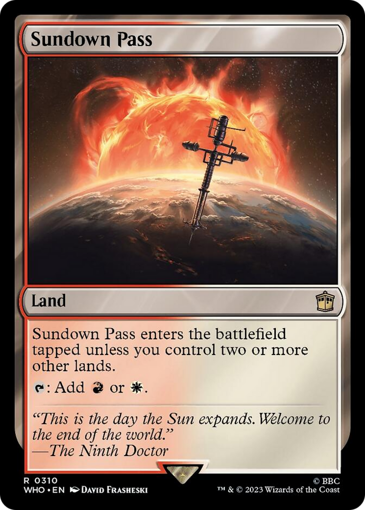 Sundown Pass [Doctor Who] | Empire Gaming NC