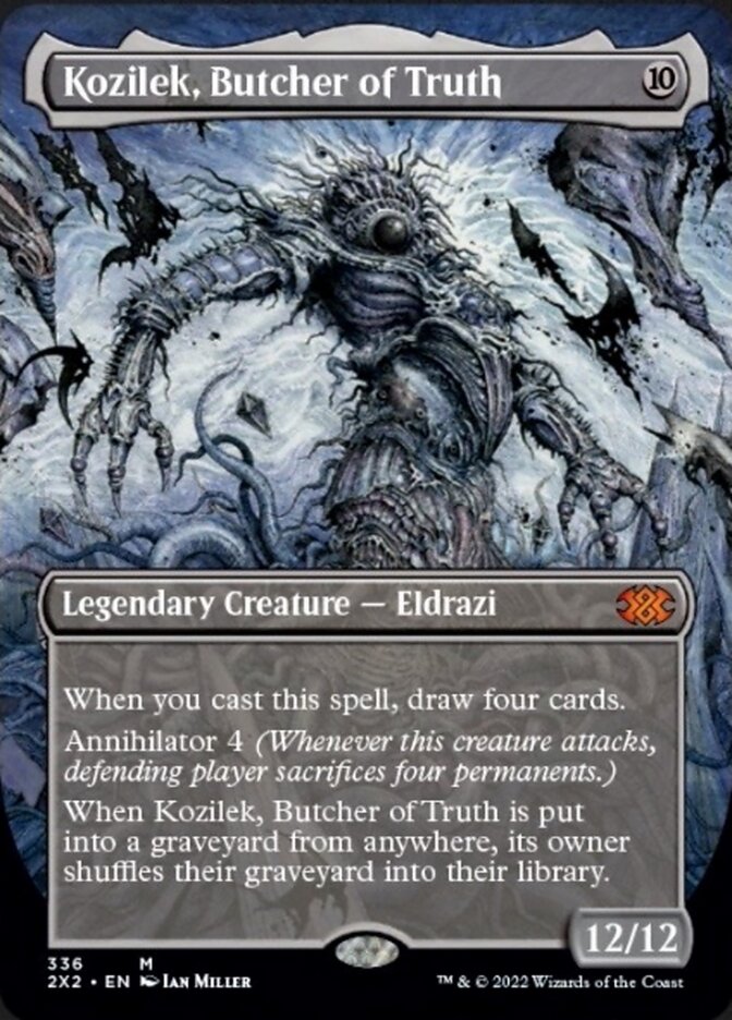 Kozilek, Butcher of Truth (Borderless Alternate Art) [Double Masters 2022] | Empire Gaming NC