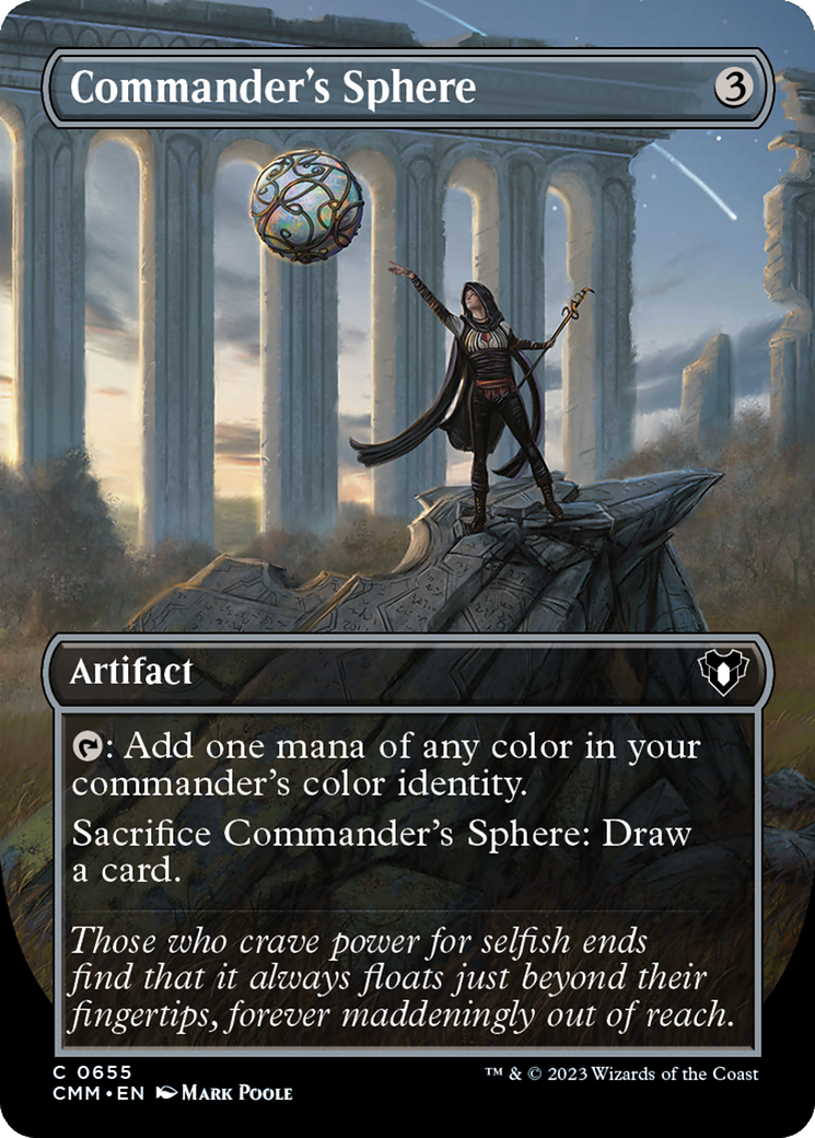 Commander's Sphere (Borderless Alternate Art) [Commander Masters] | Empire Gaming NC