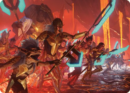 Roar of Resistance Art Card [Phyrexia: All Will Be One Art Series] | Empire Gaming NC