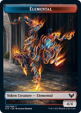 Elemental // Pest Double-Sided Token [Strixhaven: School of Mages Tokens] | Empire Gaming NC