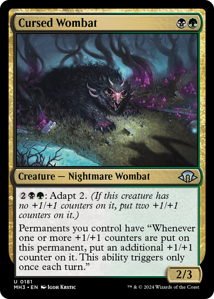 Cursed Wombat [Modern Horizons 3] | Empire Gaming NC