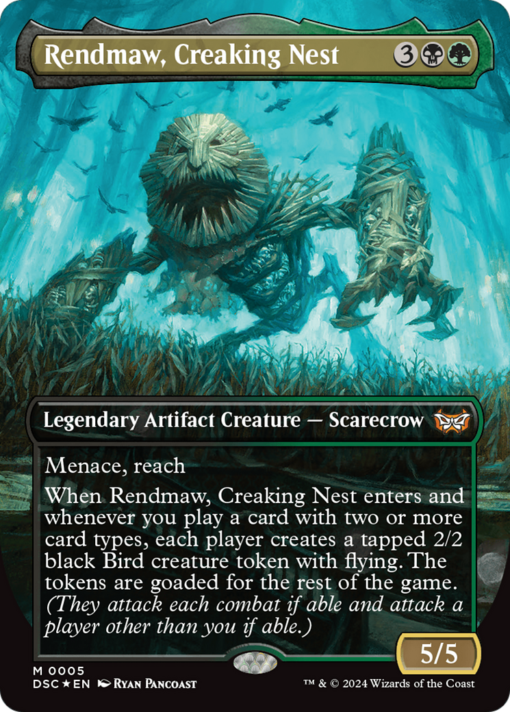 Rendmaw, Creaking Nest (Borderless) [Duskmourn: House of Horror Commander] | Empire Gaming NC