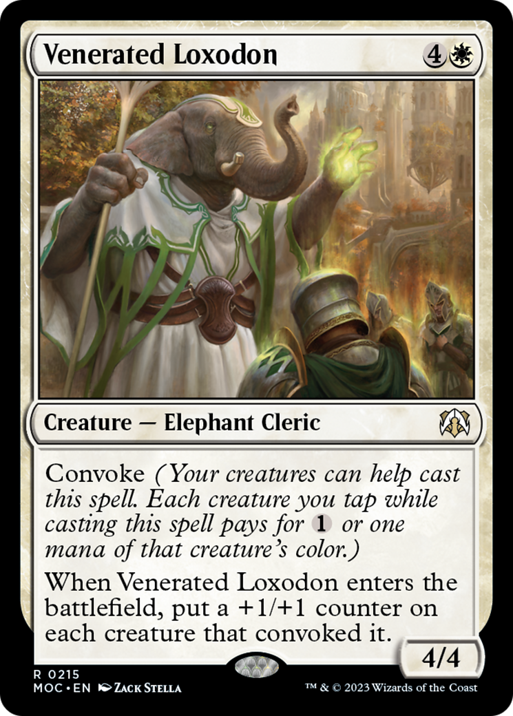 Venerated Loxodon [March of the Machine Commander] | Empire Gaming NC