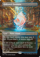 Hallowed Fountain (Borderless) [Lorwyn Eclipsed] | Empire Gaming NC