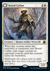 Brutal Cathar // Moonrage Brute [Innistrad: Midnight Hunt] | Empire Gaming NC