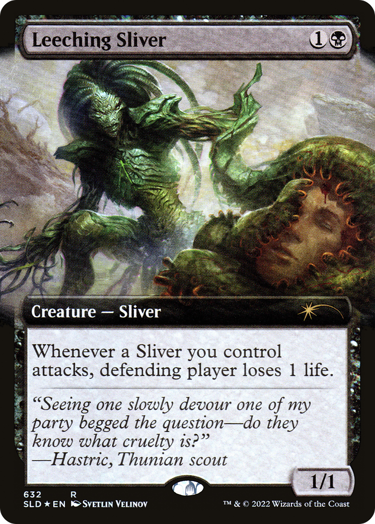 Leeching Sliver (Extended Art) [Secret Lair Drop Promos] | Empire Gaming NC