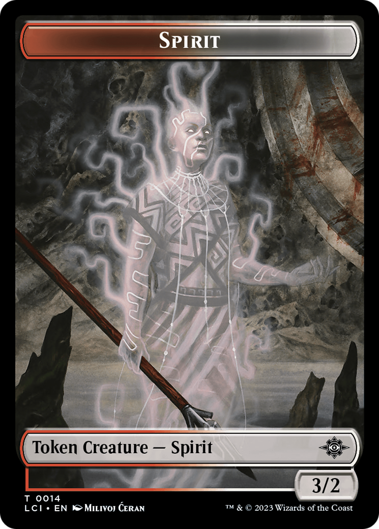 Copy // Spirit Double-Sided Token [The Lost Caverns of Ixalan Tokens] | Empire Gaming NC