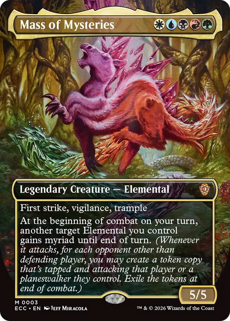 Mass of Mysteries (Borderless) [Lorwyn Eclipsed Commander] | Empire Gaming NC