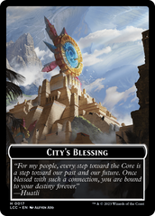 City's Blessing // Pirate (0005) Double-Sided Token [The Lost Caverns of Ixalan Commander Tokens] | Empire Gaming NC