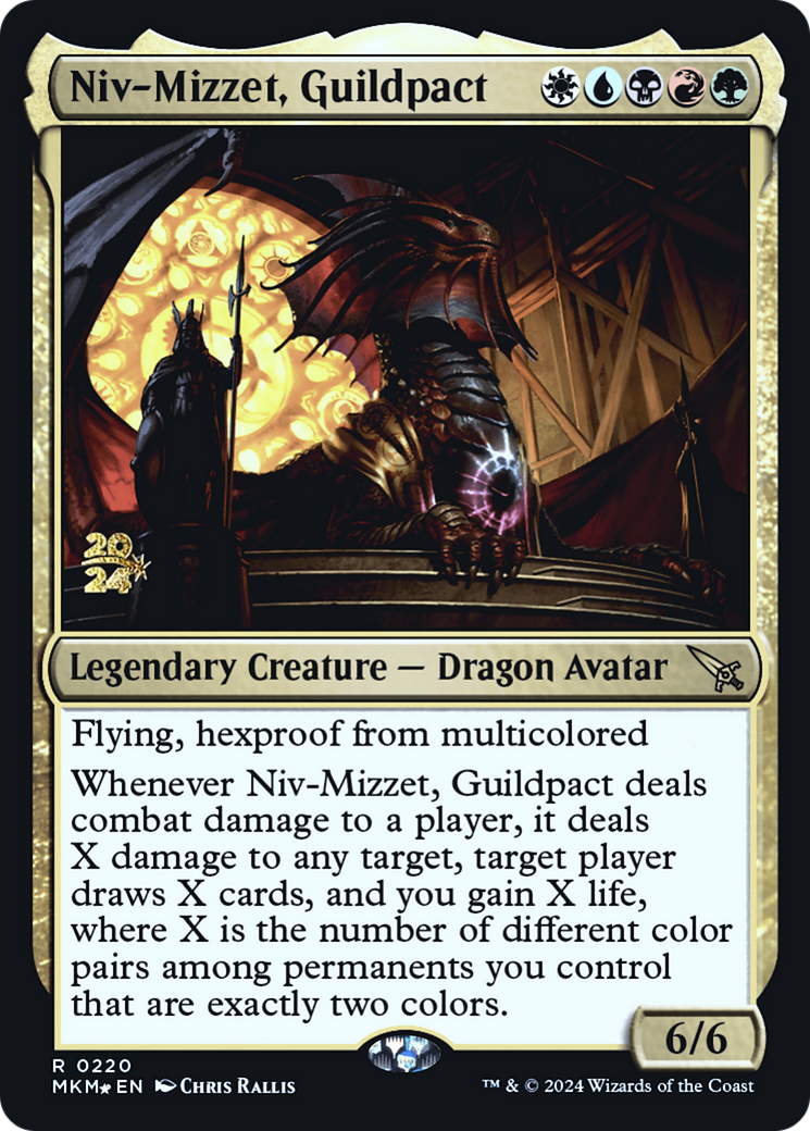 Niv-Mizzet, Guildpact [Murders at Karlov Manor Prerelease Promos] | Empire Gaming NC