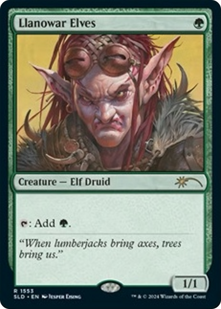 Llanowar Elves (1553) (Rainbow Foil) [Secret Lair Drop Series] | Empire Gaming NC