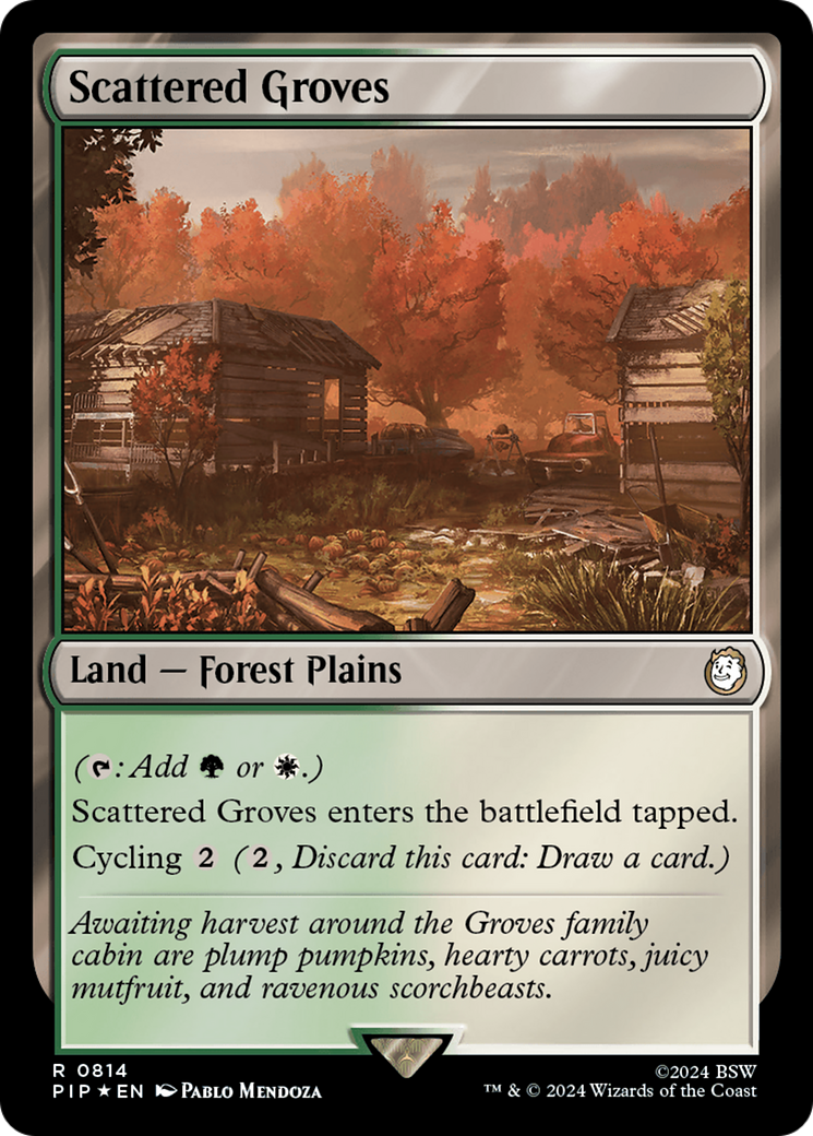 Scattered Groves (Surge Foil) [Fallout] | Empire Gaming NC