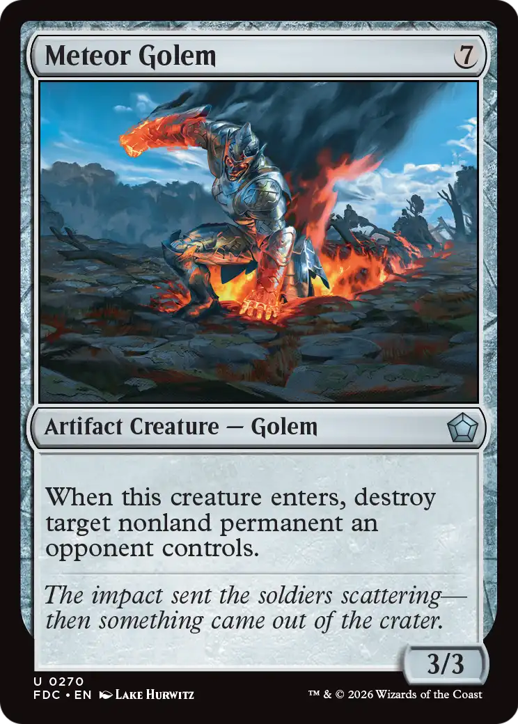 Meteor Golem [Foundations Commander] | Empire Gaming NC