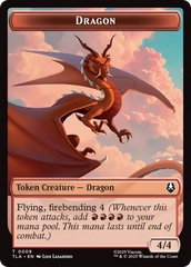 Dragon // Food (0019) Double-Sided Token [Avatar: The Last Airbender Tokens] | Empire Gaming NC