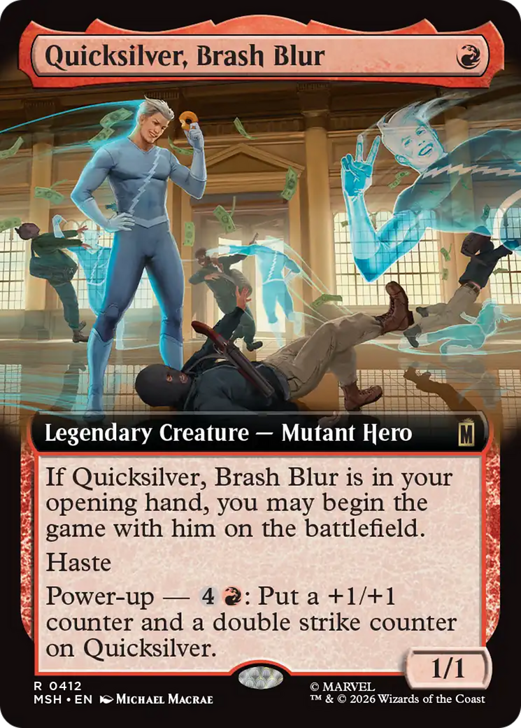 Quicksilver, Brash Blur (Extended Art) [Marvel Super Heroes] | Empire Gaming NC