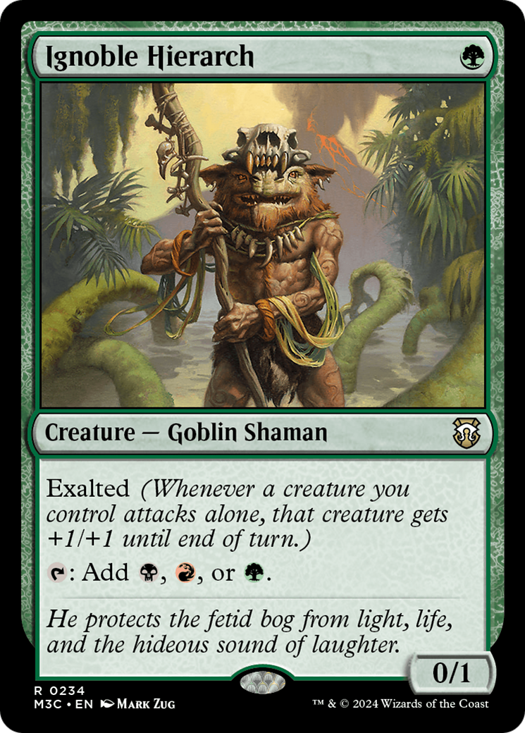 Ignoble Hierarch (Ripple Foil) [Modern Horizons 3 Commander] | Empire Gaming NC