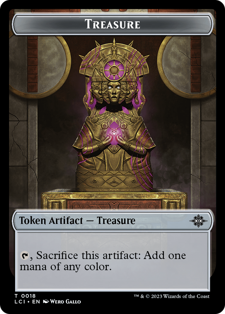 Treasure (0018) // Fungus Double-Sided Token [The Lost Caverns of Ixalan Tokens] | Empire Gaming NC