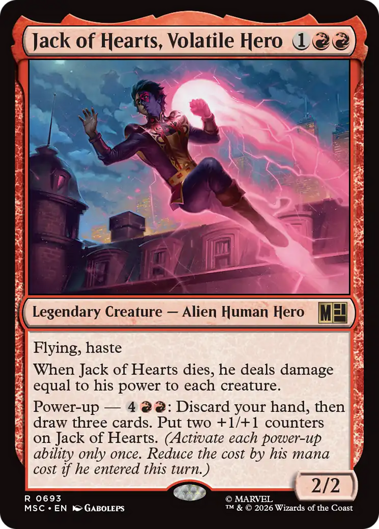 Jack of Hearts, Volatile Hero [Marvel Super Heroes Commander] | Empire Gaming NC