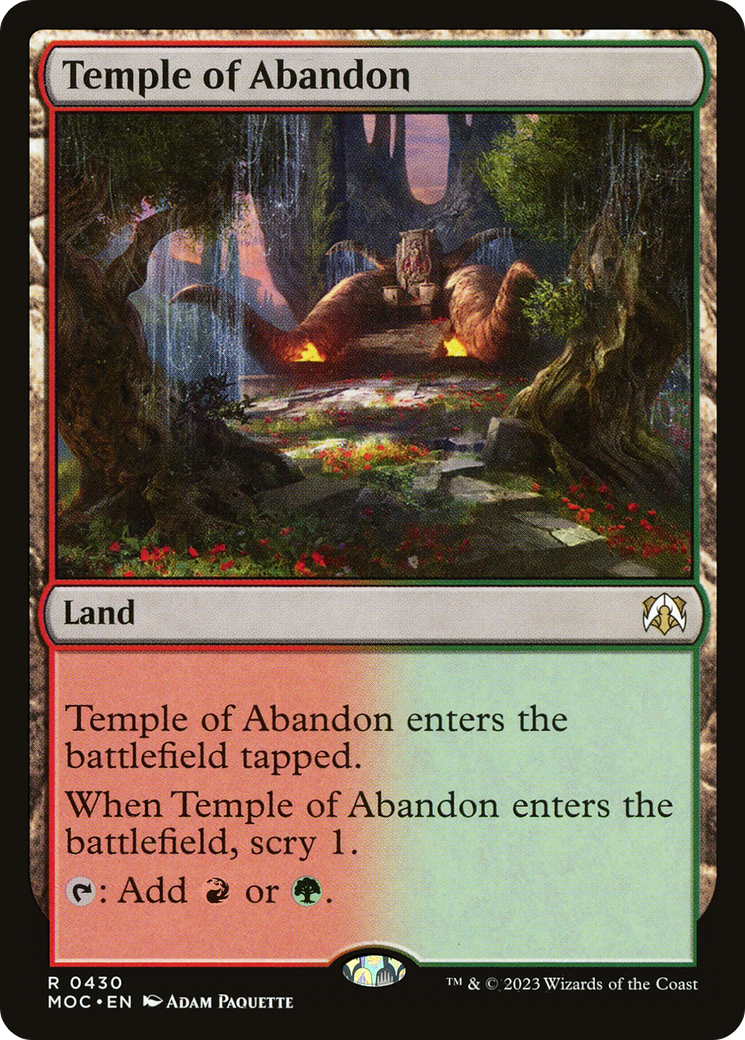 Temple of Abandon [March of the Machine Commander] | Empire Gaming NC