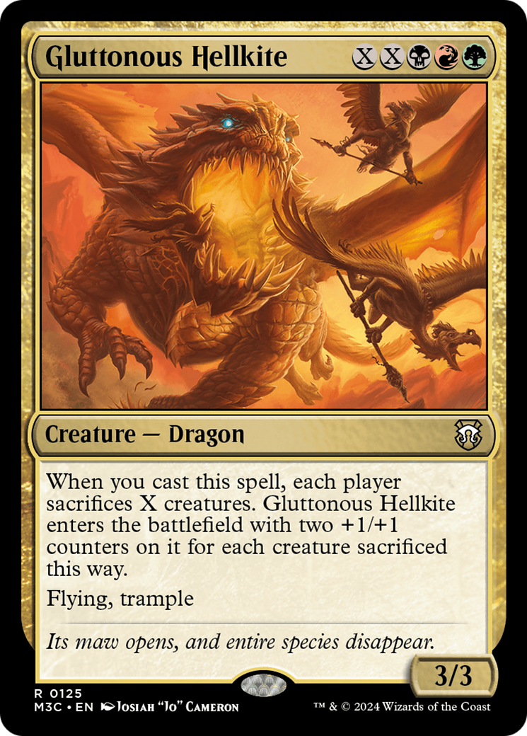 Gluttonous Hellkite [Modern Horizons 3 Commander] | Empire Gaming NC