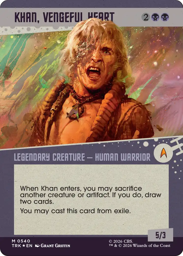 Khan, Vengeful Heart (Showcase) (Surge Foil) [Star Trek] | Empire Gaming NC