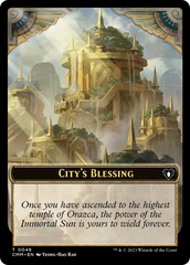 City's Blessing // Construct (0075) Double-Sided Token [Commander Masters Tokens] | Empire Gaming NC