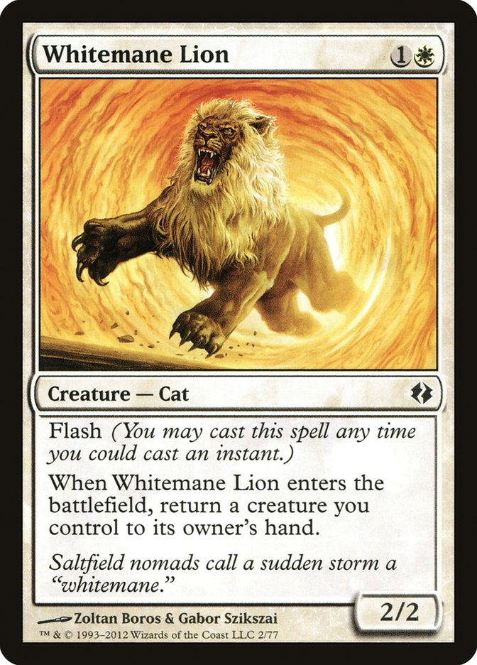 Whitemane Lion [Duel Decks: Venser vs. Koth] | Empire Gaming NC