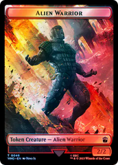 Copy // Alien Warrior Double-Sided Token (Surge Foil) [Doctor Who Tokens] | Empire Gaming NC