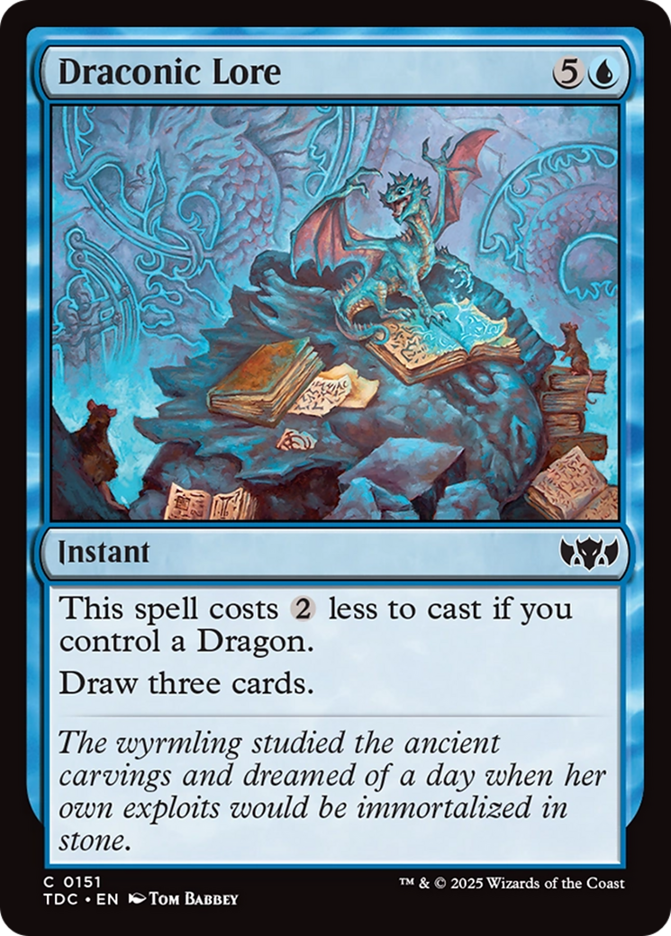 Draconic Lore [Tarkir: Dragonstorm Commander] | Empire Gaming NC