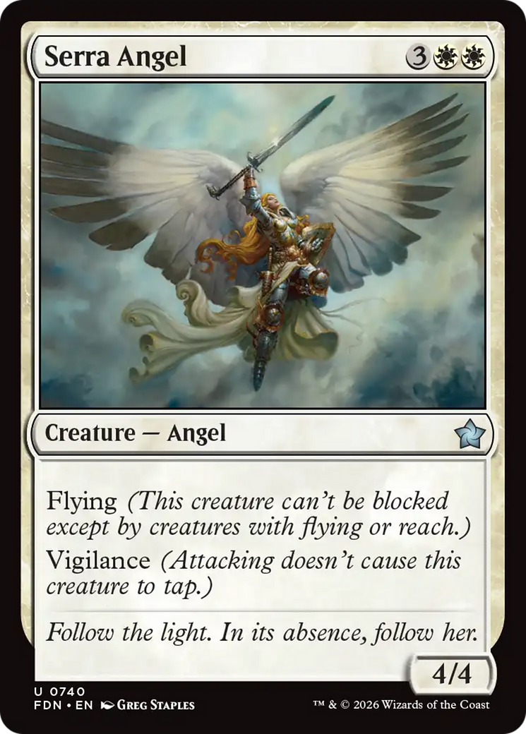 Serra Angel (0740) [Foundations] | Empire Gaming NC