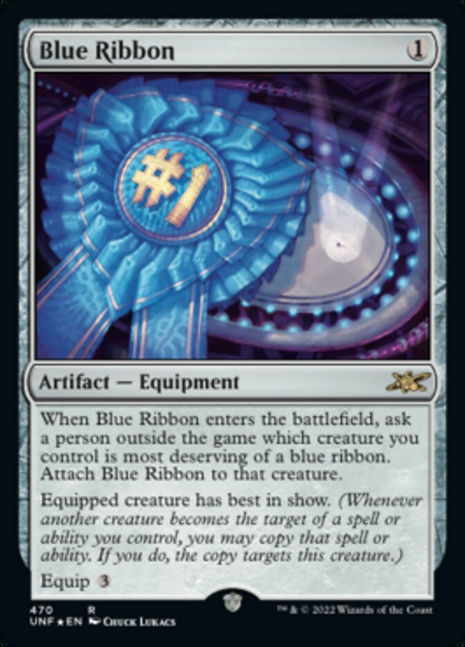 Blue Ribbon (Galaxy Foil) [Unfinity] | Empire Gaming NC