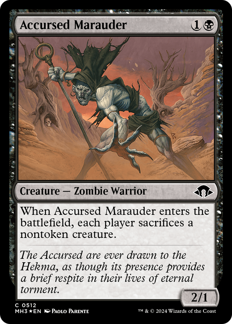 Accursed Marauder (Ripple Foil) [Modern Horizons 3] | Empire Gaming NC